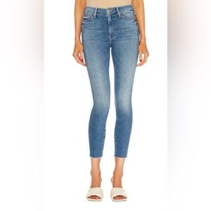 Mother High Waisted Looker Ankle Fray size: 28